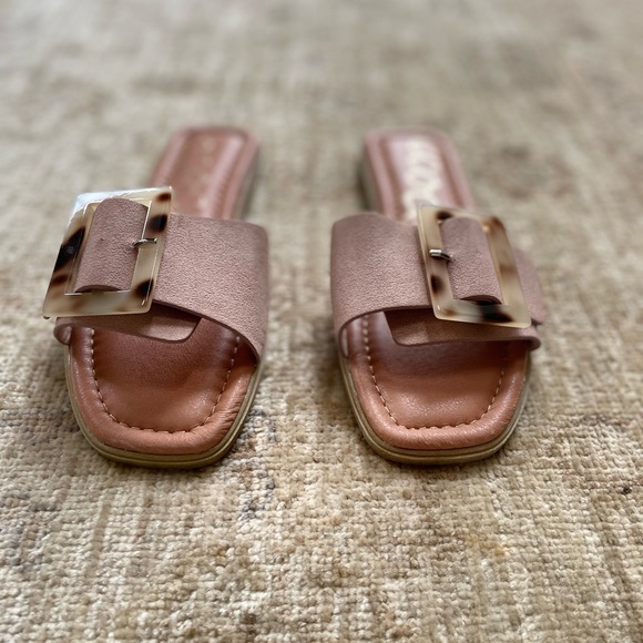 CCOCCI Suzie tortoise shell sandals in Blush - Picture 5 of 9